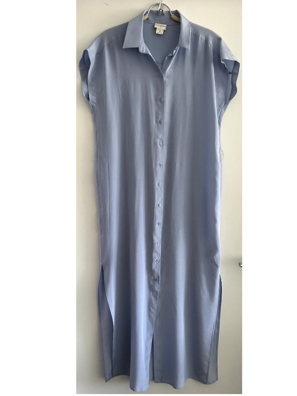 Club Monaco Light Blue Mulberry Silk Dress No Belt Sz 10